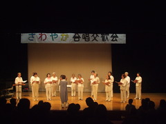 さわやか合唱交歓会・２０２５年４月２０日です。上下白の衣装で心はまさに天使